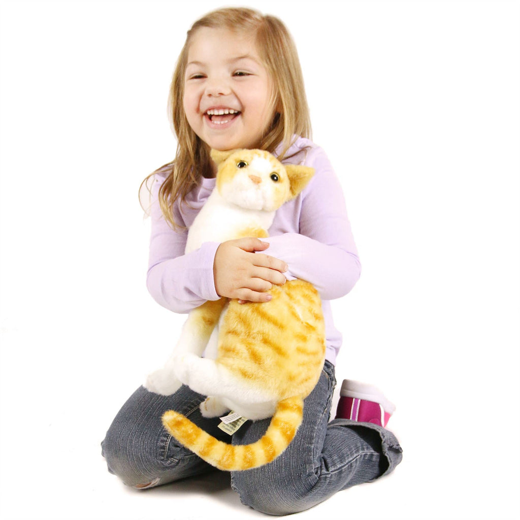 Tobias The Orange Tabby Cat | 13 Inch Stuffed Animal Plush | By TigerHart Toys