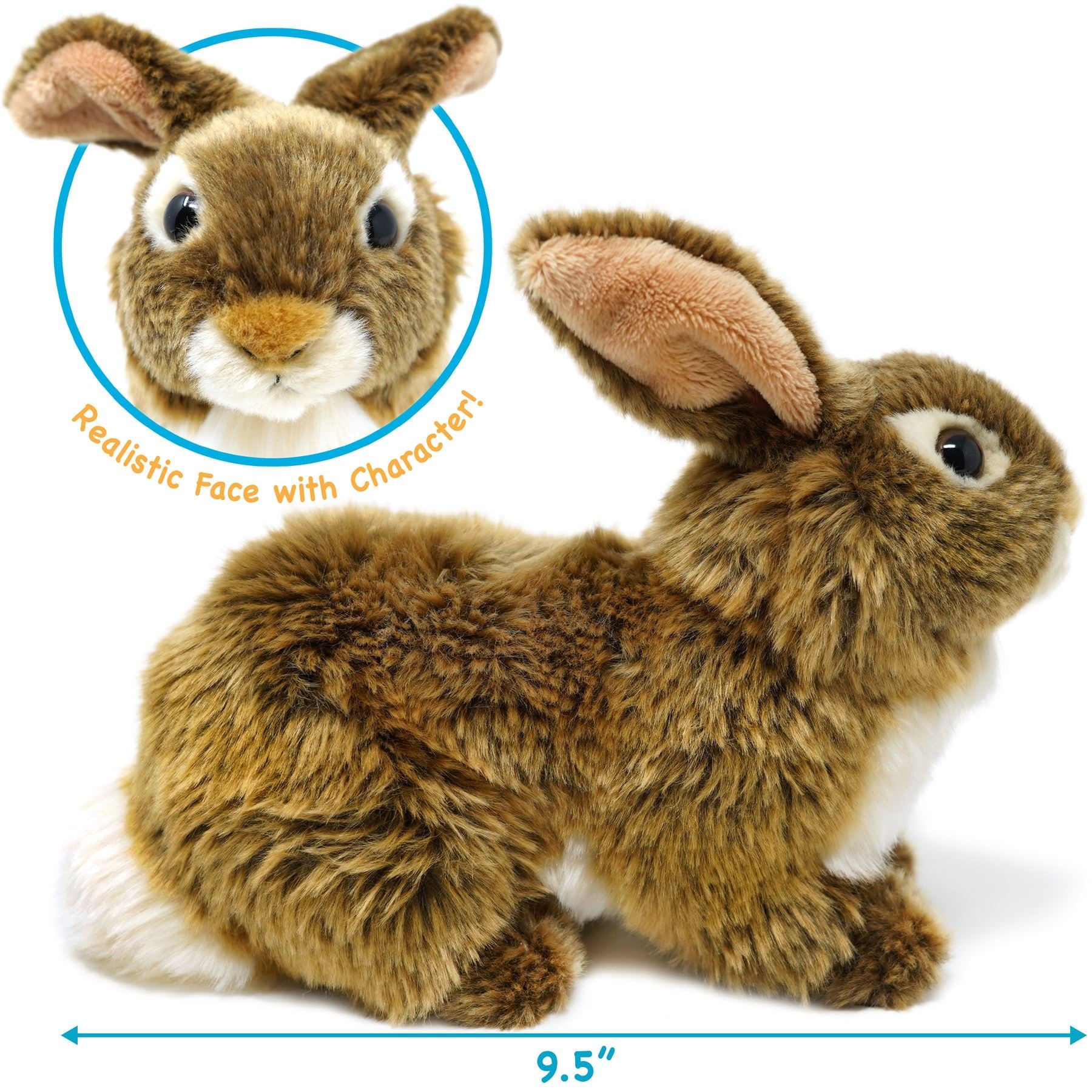 Brigid The Brown Rabbit | 10 Inch Stuffed Animal Plush | By TigerHart Toys