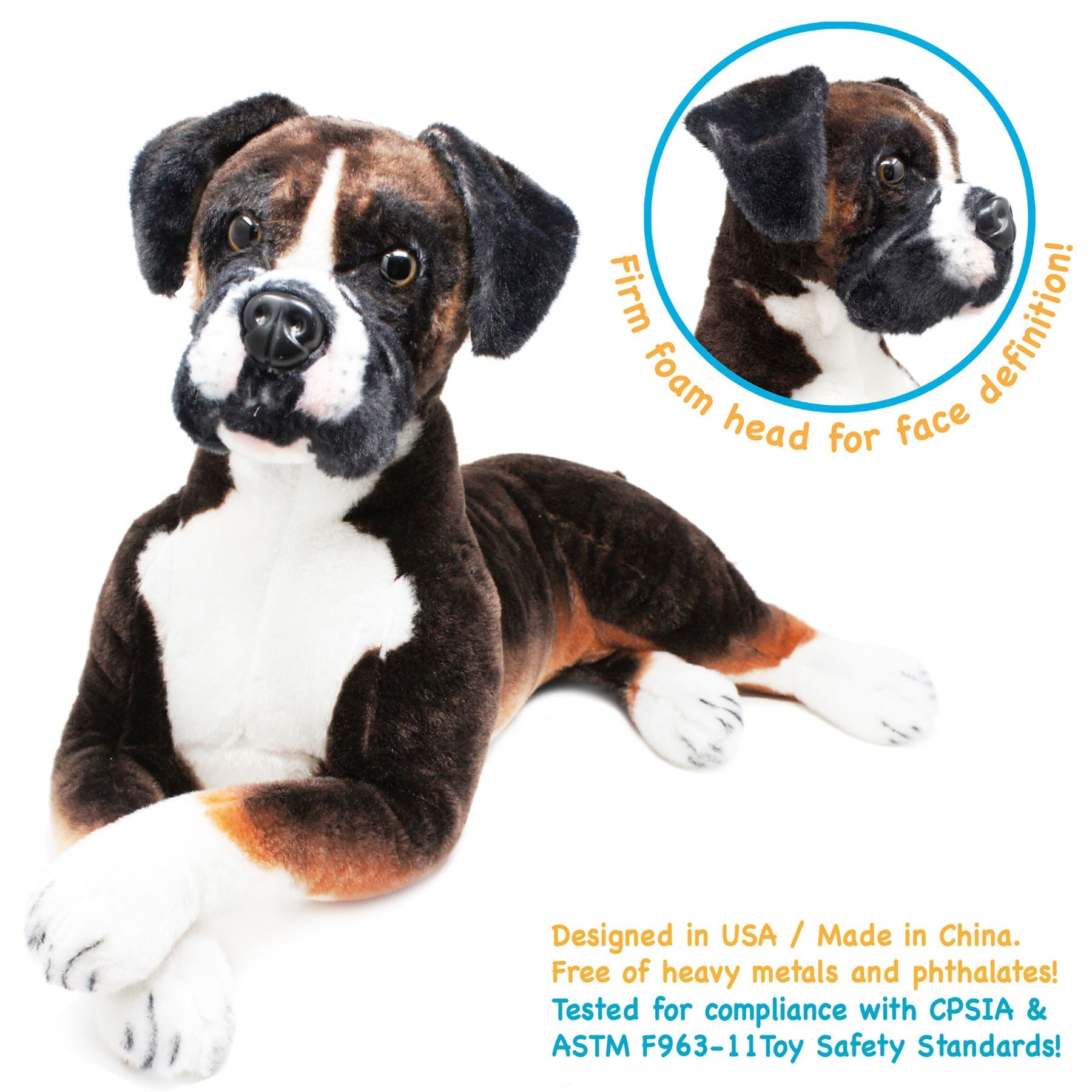 Bob The Boxer | 31 Inch Stuffed Animal Plush | By TigerHart Toys