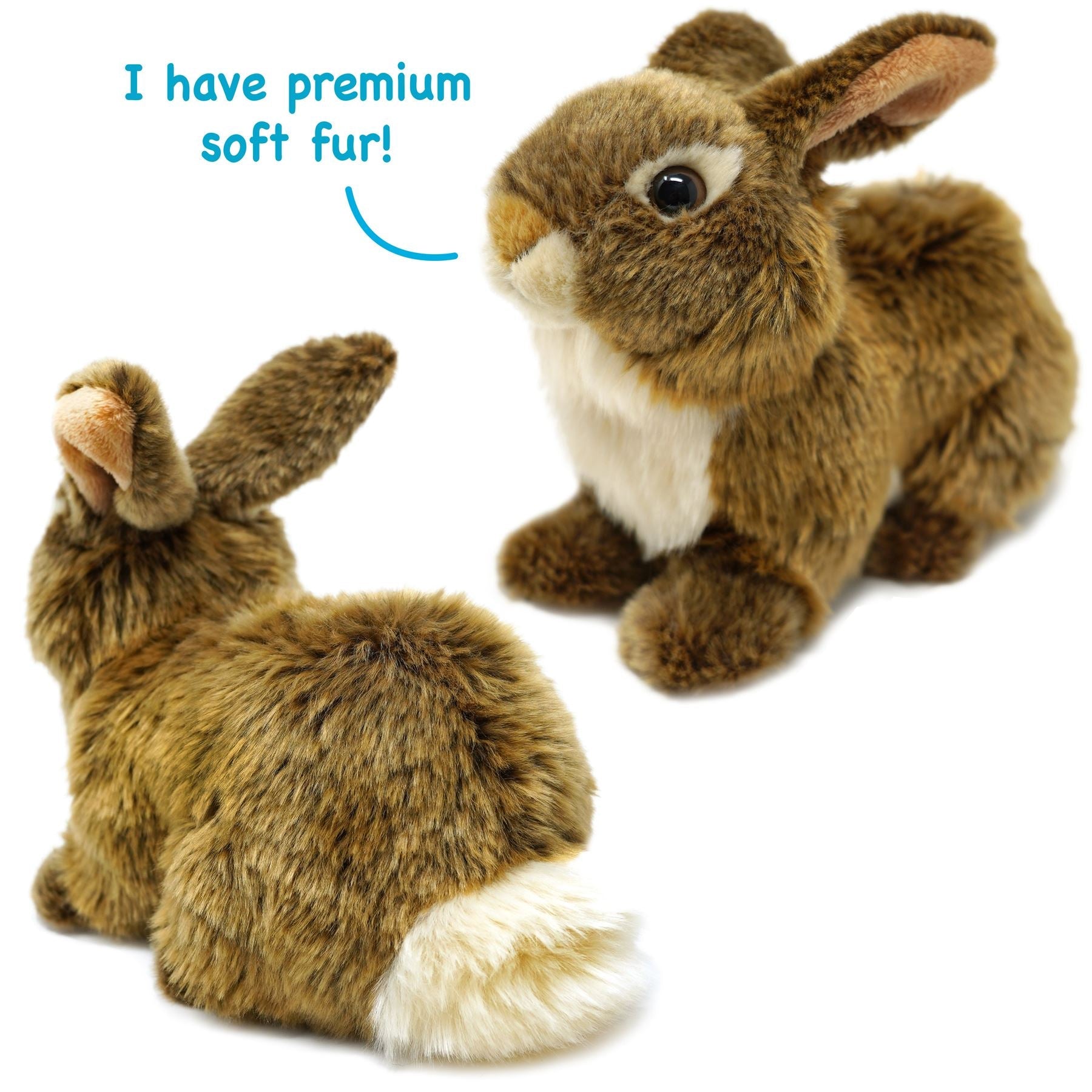 Brigid The Brown Rabbit | 10 Inch Stuffed Animal Plush | By TigerHart Toys