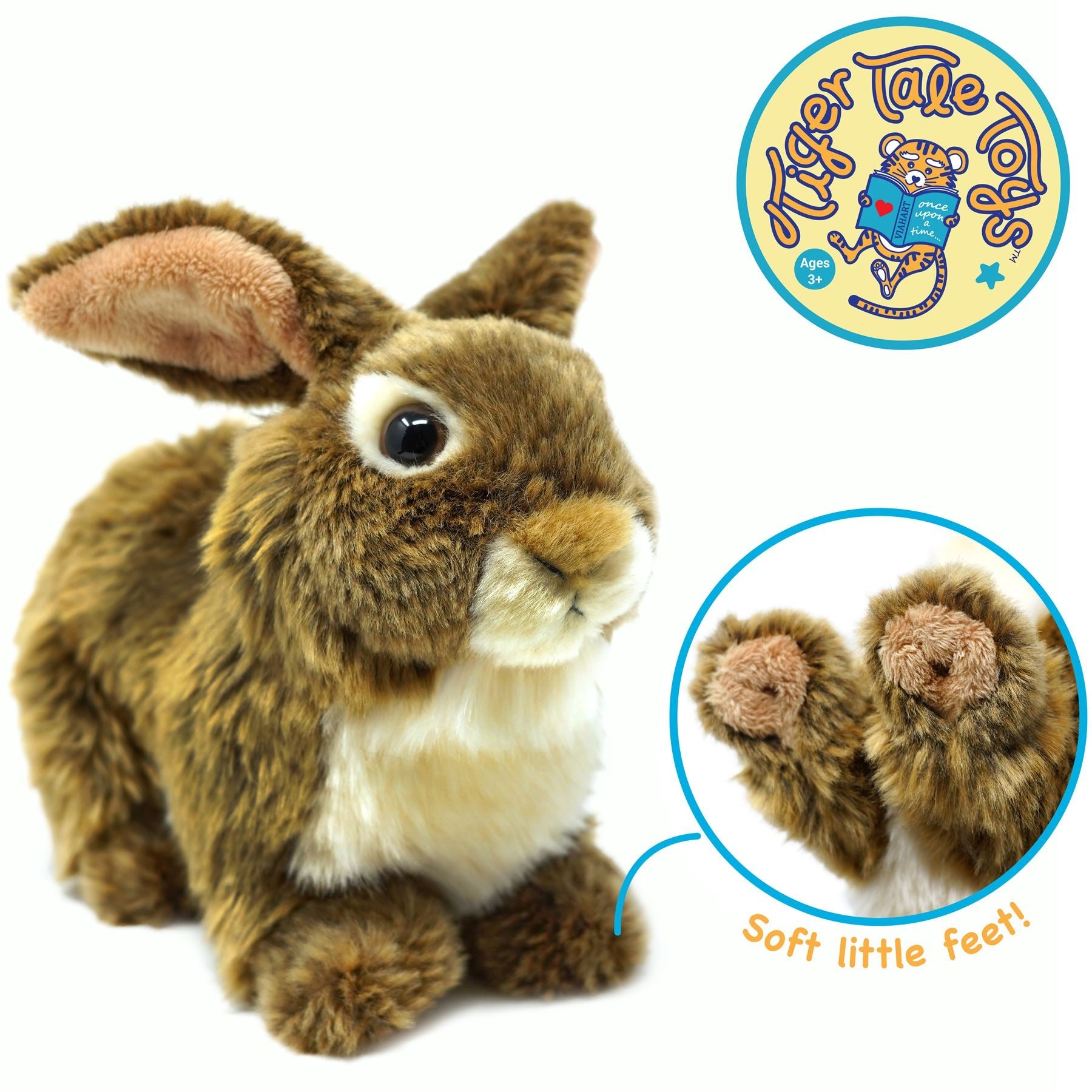 Brigid The Brown Rabbit | 10 Inch Stuffed Animal Plush | By TigerHart Toys