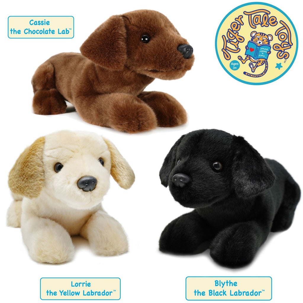 Blythe The Black Lab | 17 Inch Stuffed Animal Plush | By TigerHart Toys