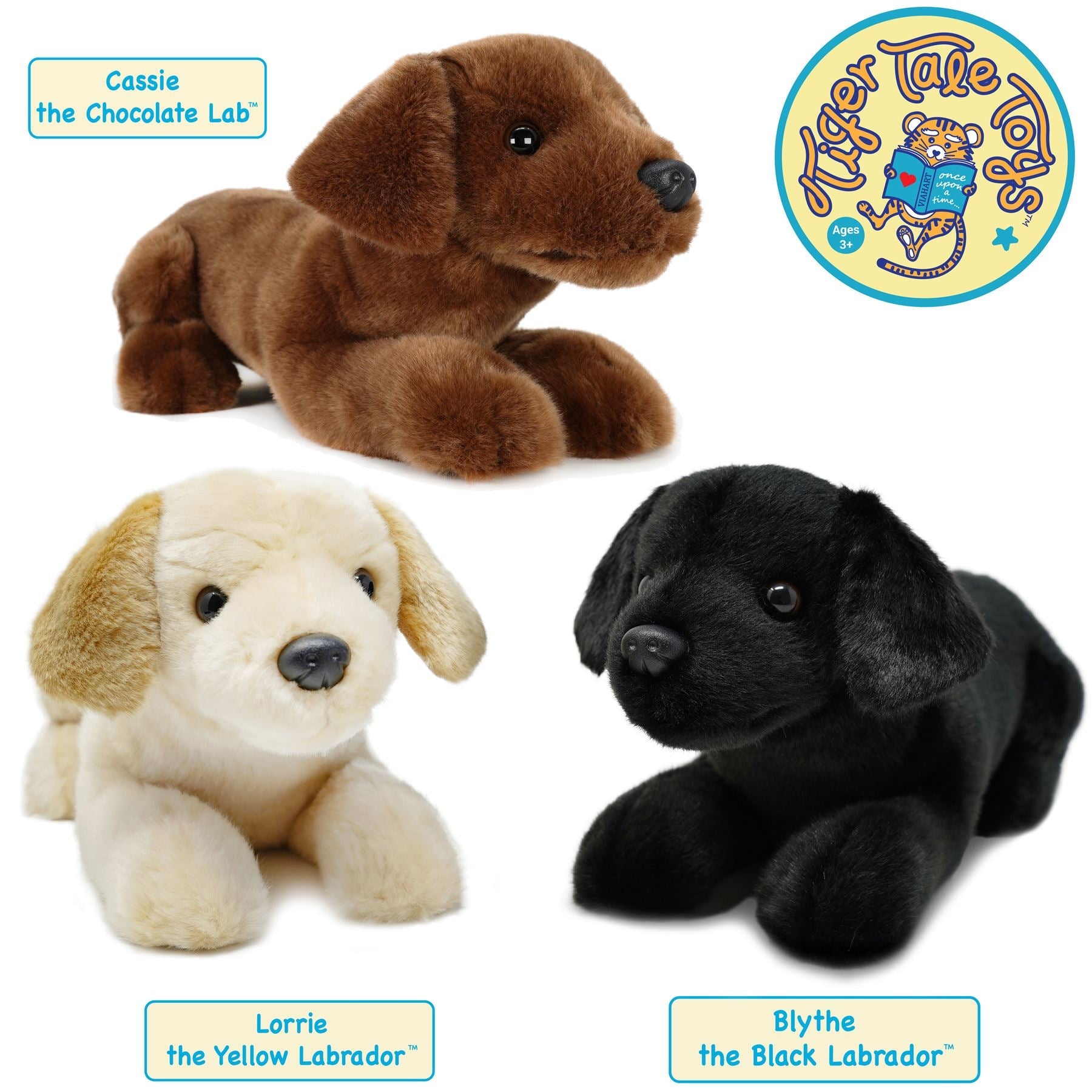 Blythe The Black Lab | 17 Inch Stuffed Animal Plush | By TigerHart Toys