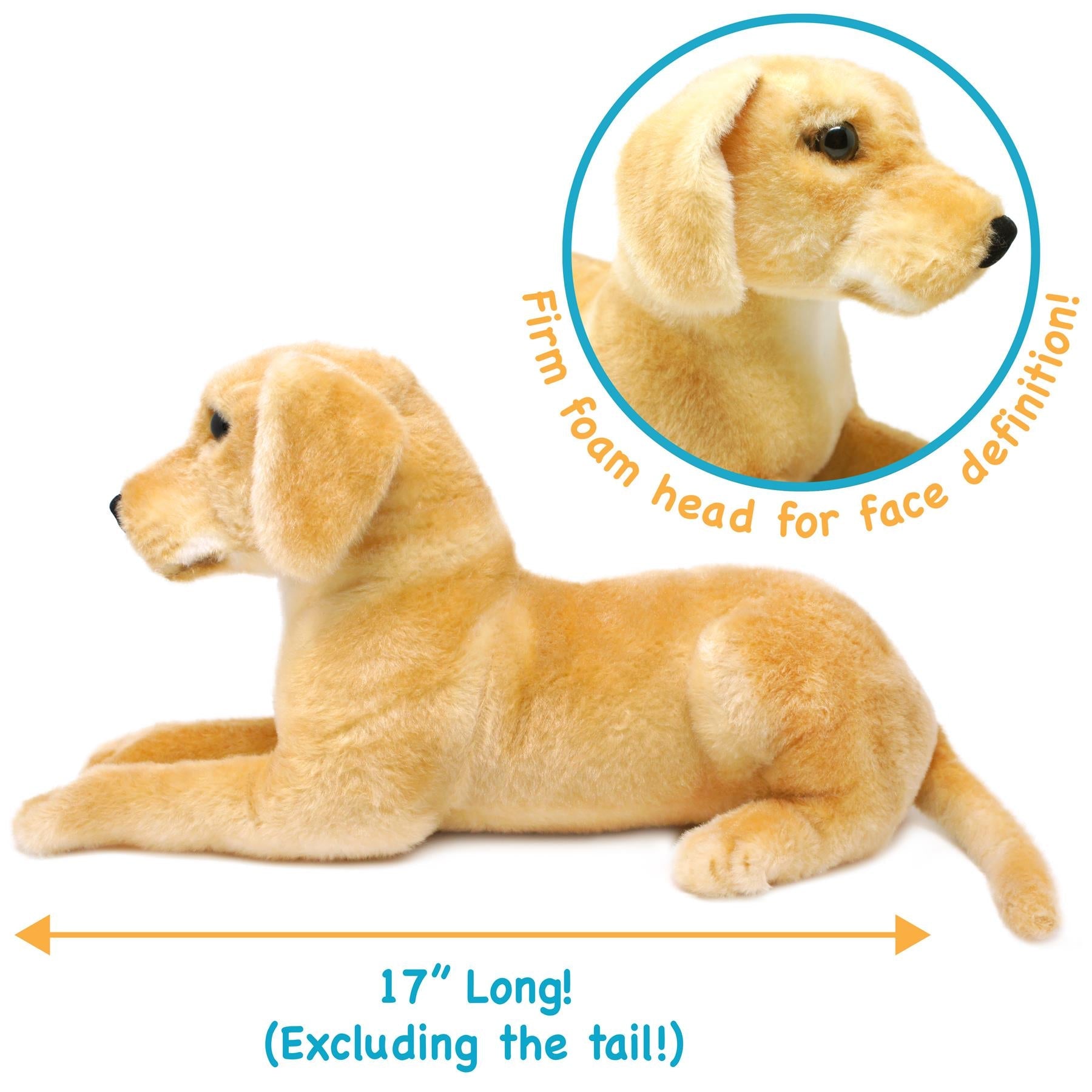 Mason The Labrador | 19 Inch Stuffed Animal Plush | By TigerHart Toys