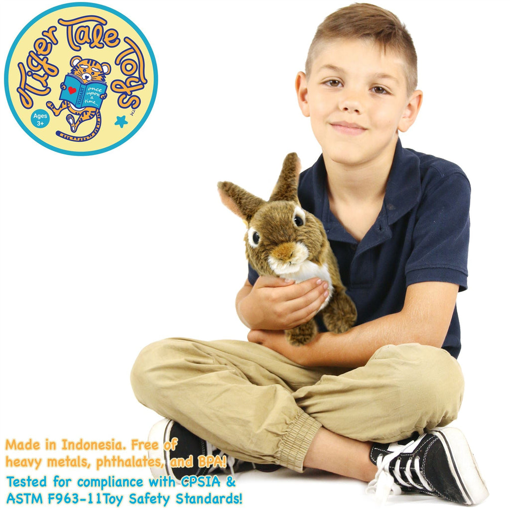 Brigid The Brown Rabbit | 10 Inch Stuffed Animal Plush | By TigerHart Toys