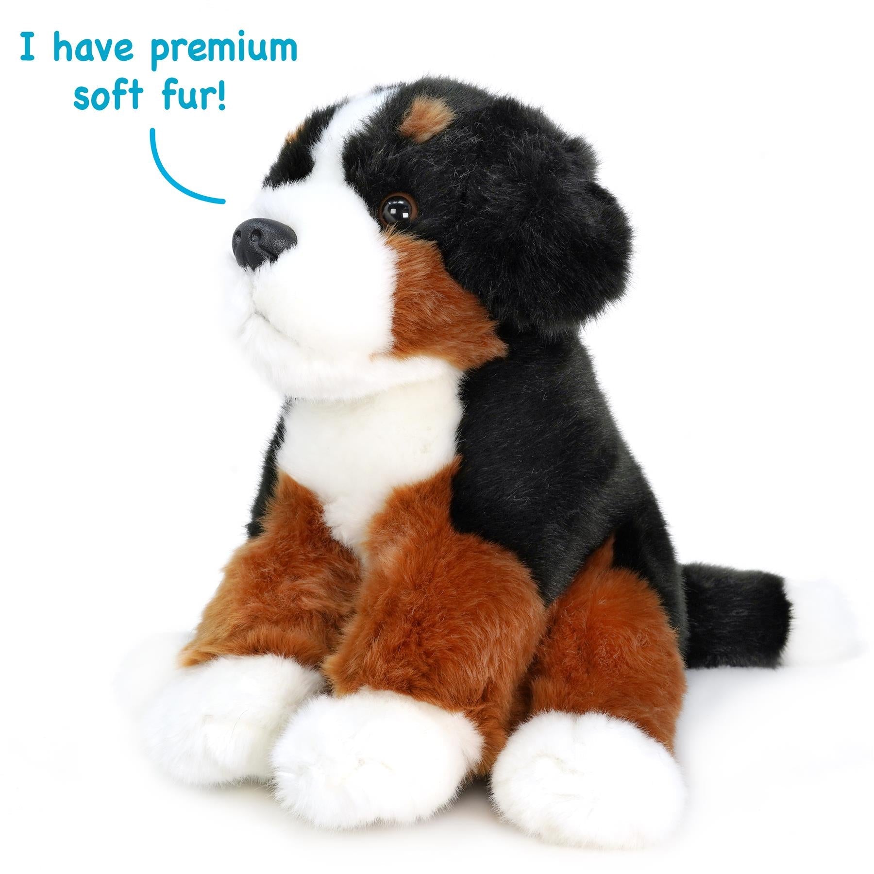 Bastien The Bernese Mountain Dog | 13 Inch Stuffed Animal Plush | By TigerHart Toys