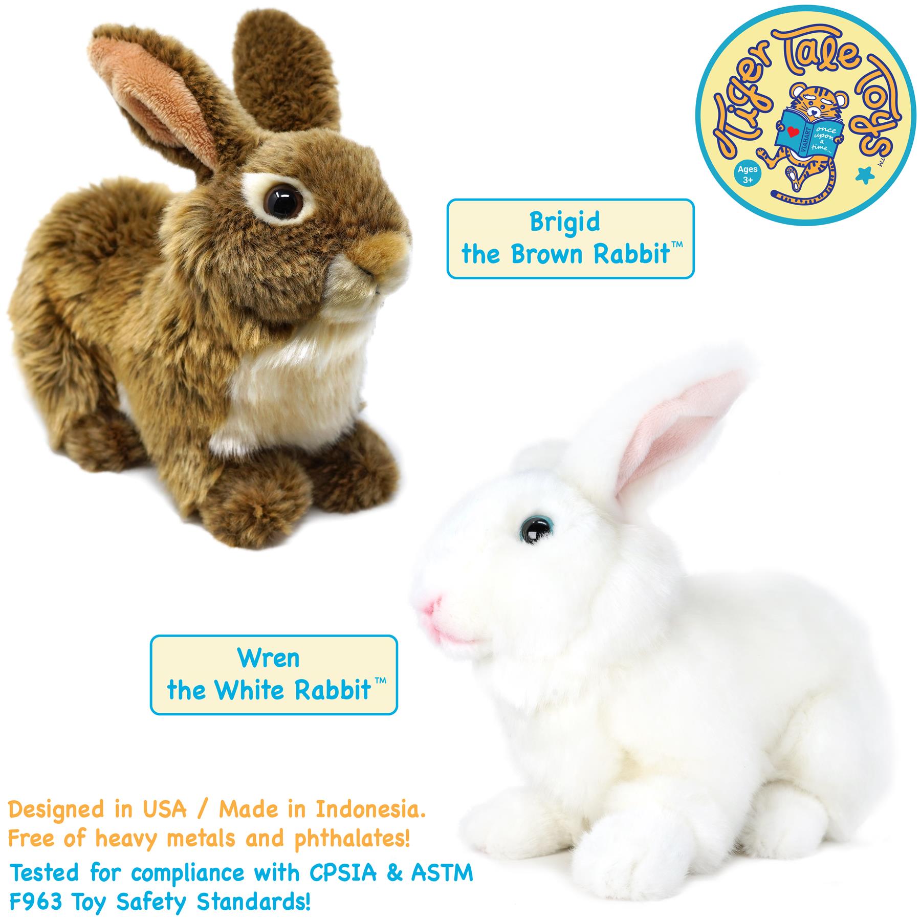 Brigid The Brown Rabbit | 10 Inch Stuffed Animal Plush | By TigerHart Toys