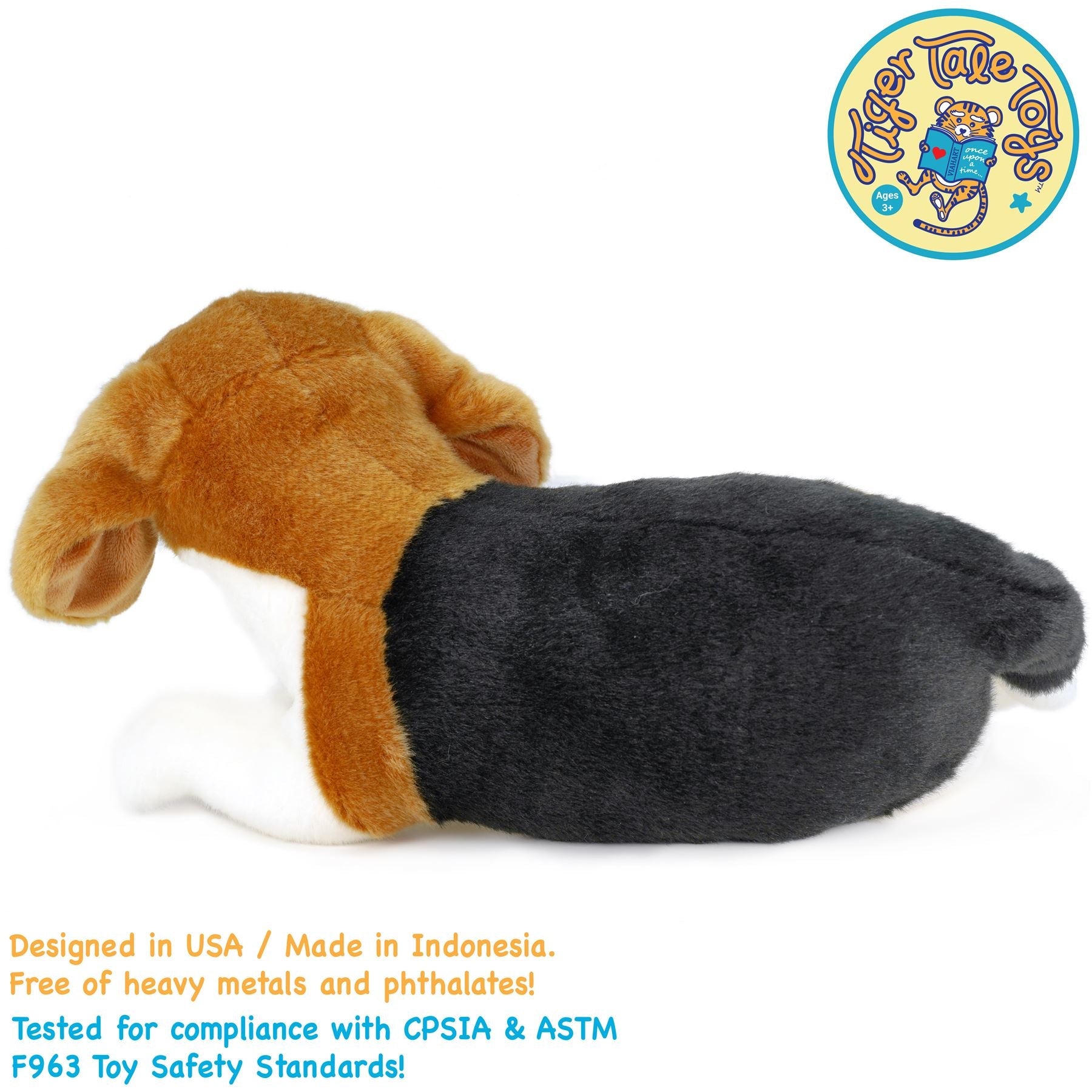 Burkham The Beagle | 14 Inch Stuffed Animal Plush | By TigerHart Toys