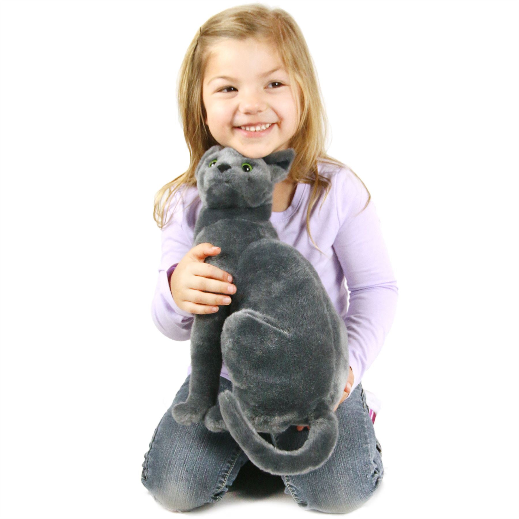 Rae The Russian Blue Cat | 13 Inch Stuffed Animal Plush | By TigerHart Toys