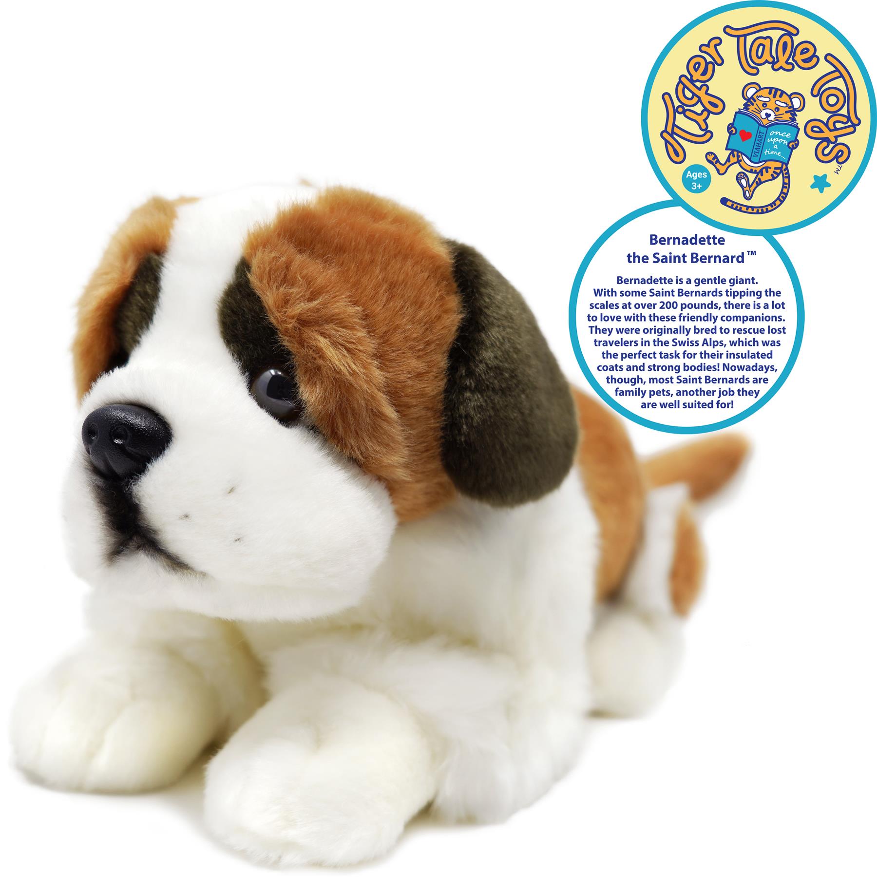 Bernadette The Saint Bernard | 17 Inch Stuffed Animal Plush | By TigerHart Toys