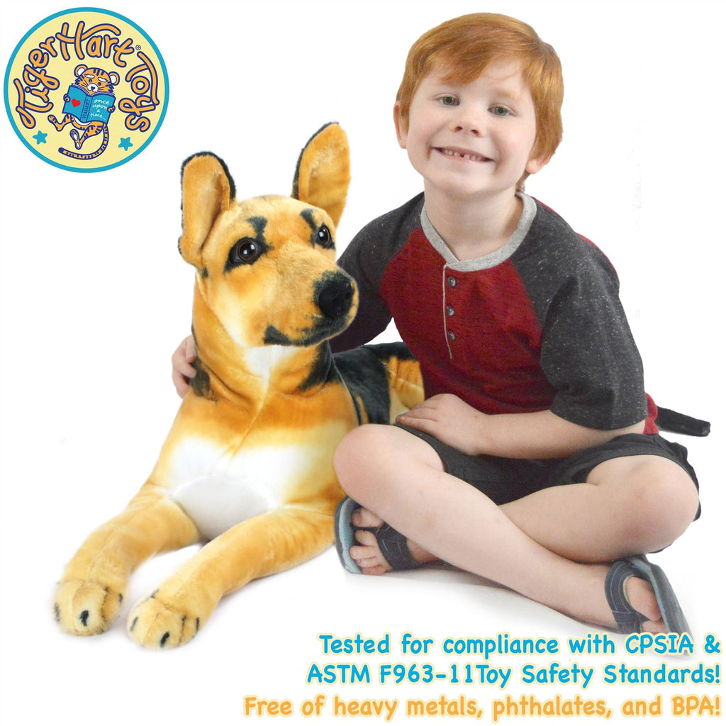 Hilde The German Shepherd | 34 Inch Stuffed Animal Plush | By TigerHart Toys