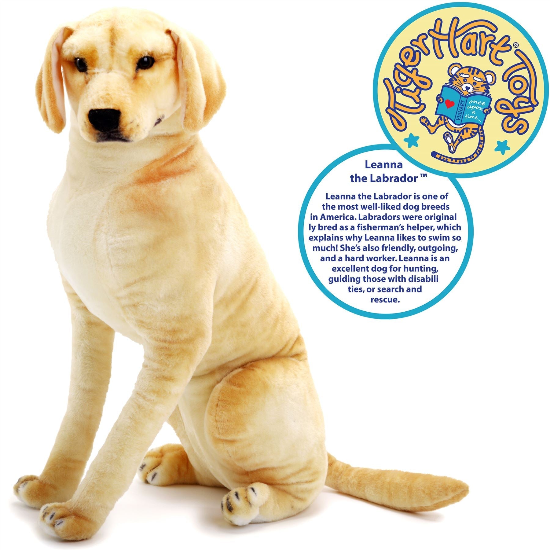 Leanna The Labrador | 31 Inch Stuffed Animal Plush | By TigerHart Toys