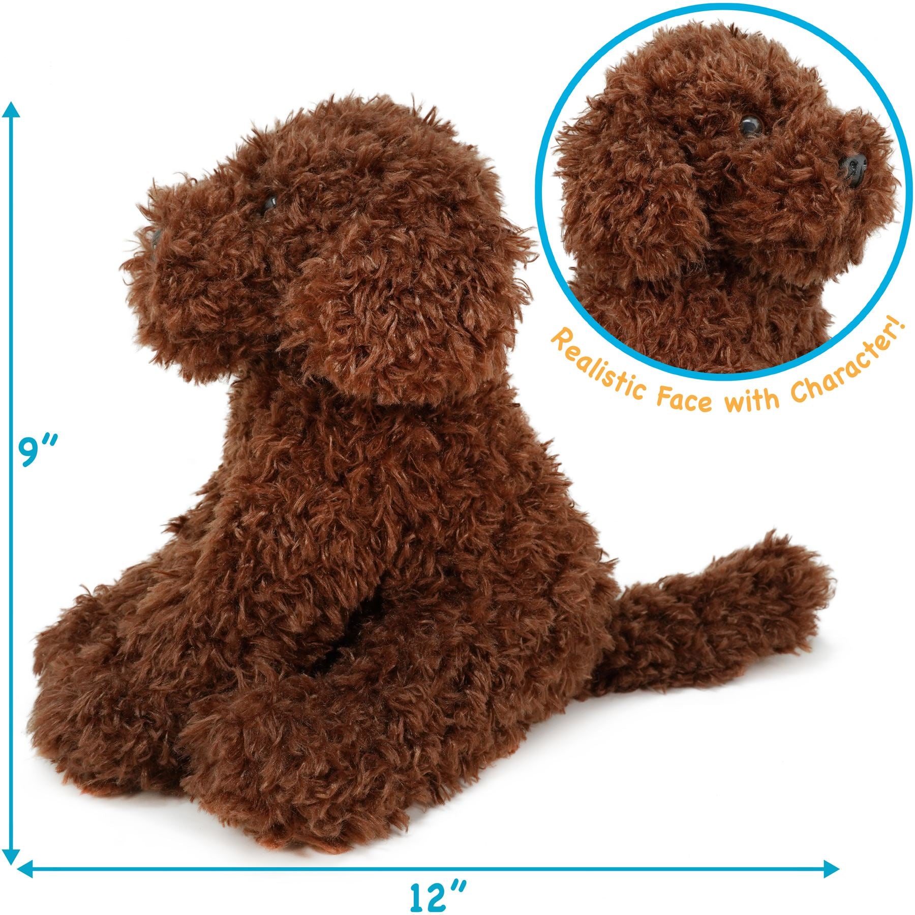 Laurel The Labradoodle | 12 Inch Stuffed Animal Plush | By TigerHart Toys