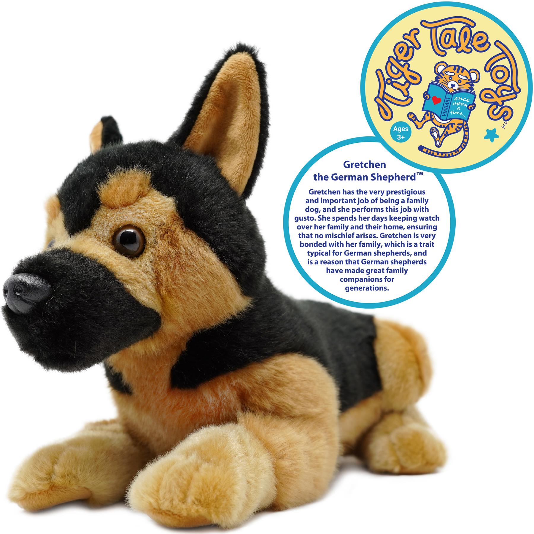 Gretchen The German Shepherd | 15 Inch Stuffed Animal Plush | By TigerHart Toys