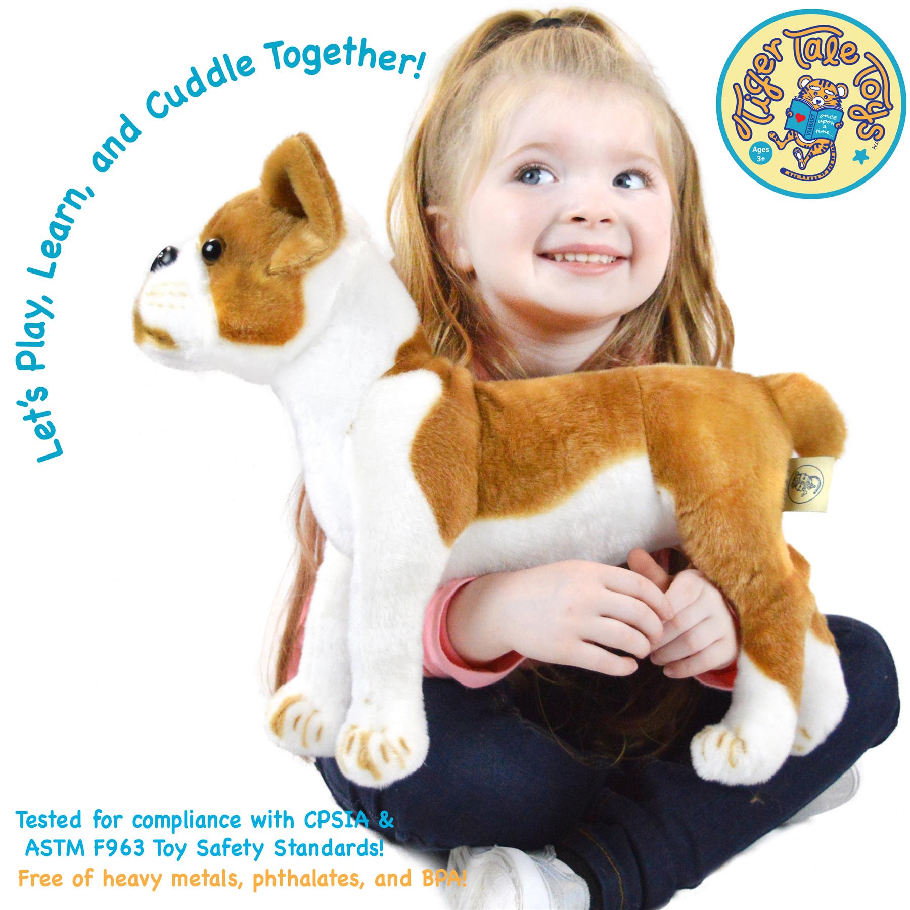 Bobby The Boston Terrier Boxer | 15 Inch Stuffed Animal Plush | By TigerHart Toys