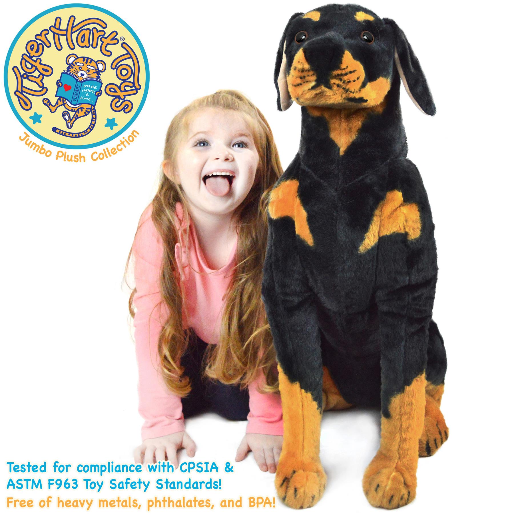 Robbie The Rottweiler | 27 Inch Stuffed Animal Plush | By TigerHart Toys