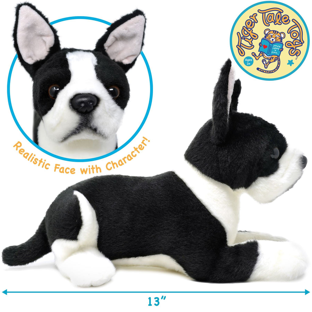 Baxter The Boston Terrier | 13 Inch Stuffed Animal Plush | By TigerHart Toys